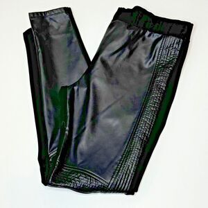 DENIM & SUPPLY RALPH LAUREN Mixed Media Leggings MDM Faux Leather Goth SteamPunk